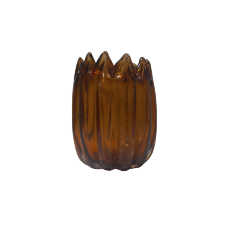 Hurricane Glass Medium Amber