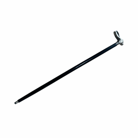Rabbit Knob Black Walking Stick