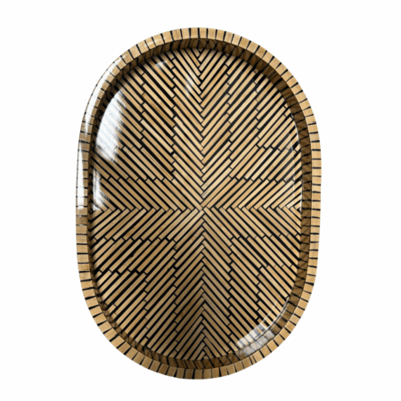 Mop Tray Oval Herringbone Large