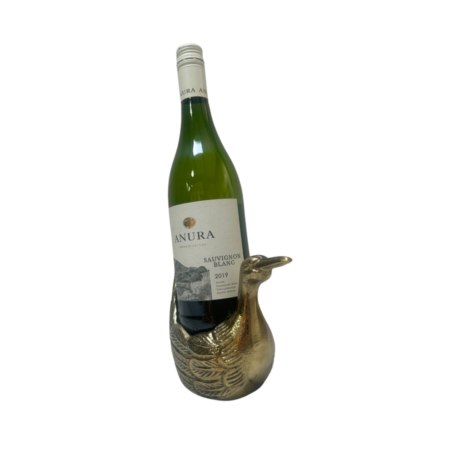 Wine Holder Bird Antique Gold